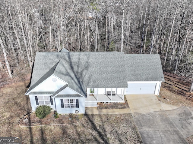 view of front of property with a porch