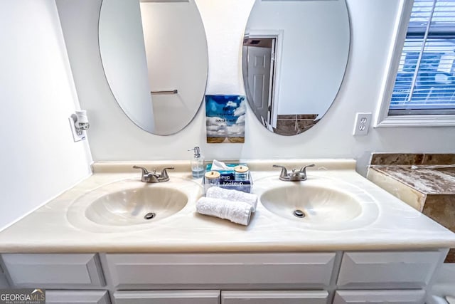 bathroom with vanity