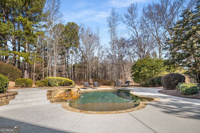 view of pool with a patio