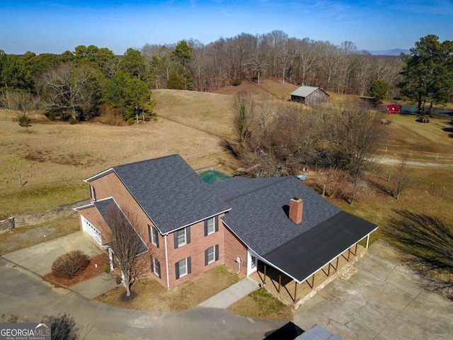 birds eye view of property