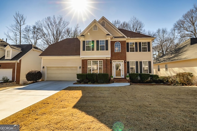 view of front of house with a front yard