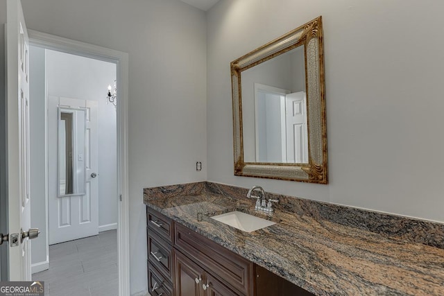 bathroom with vanity