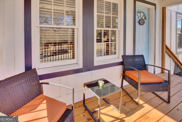 view of sunroom