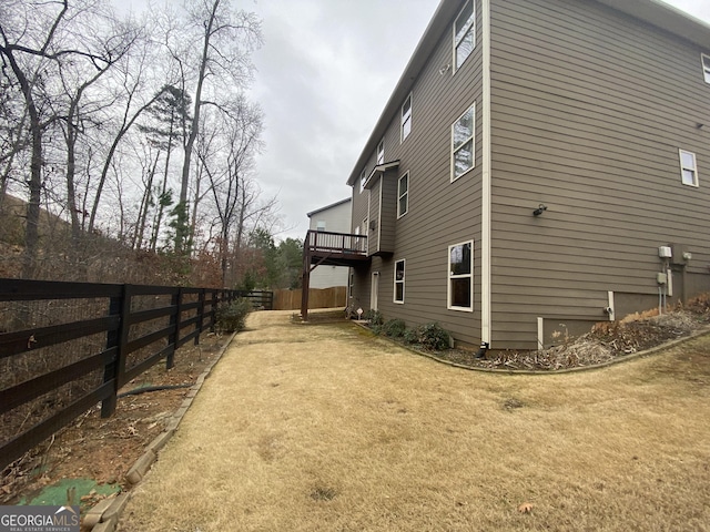1320 Newbridge Cir, Buford, GA 30519 - view of property exterior featuring a wooden deck