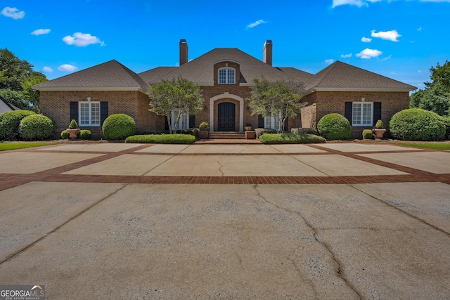 view of french country home