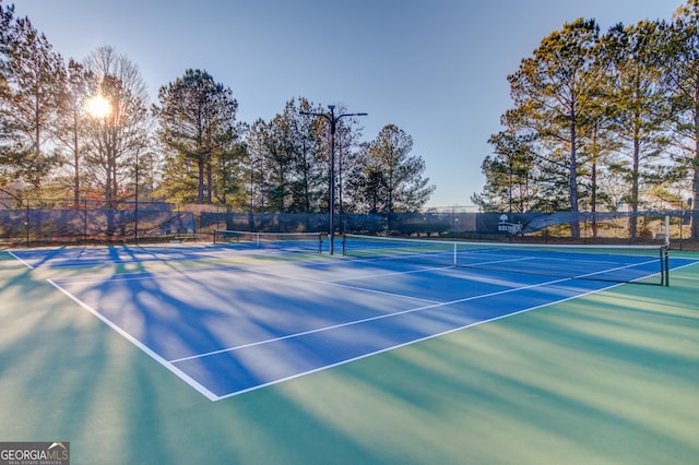 view of sport court