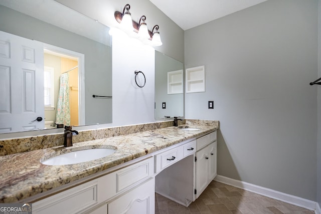 bathroom featuring vanity