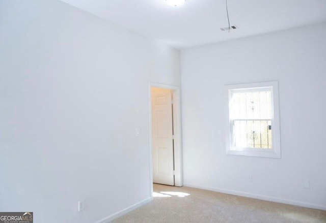 view of carpeted empty room