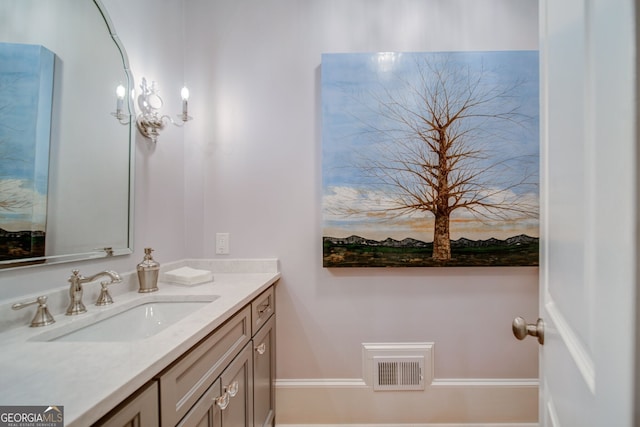 bathroom with vanity