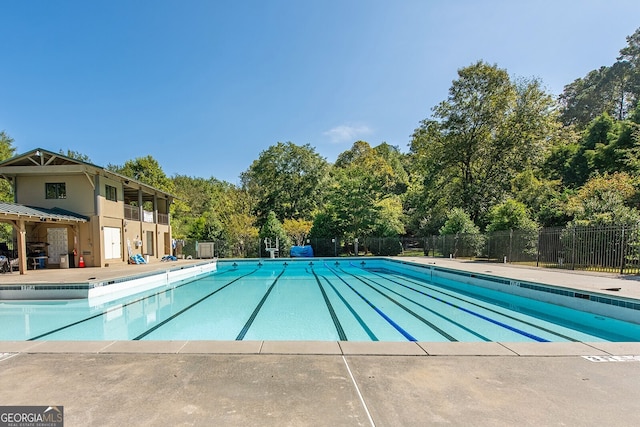 view of pool