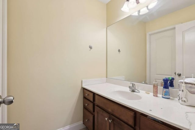 bathroom featuring vanity