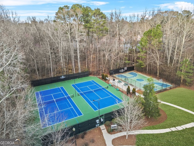 view of tennis court