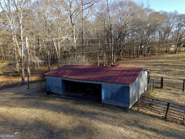 view of outdoor structure