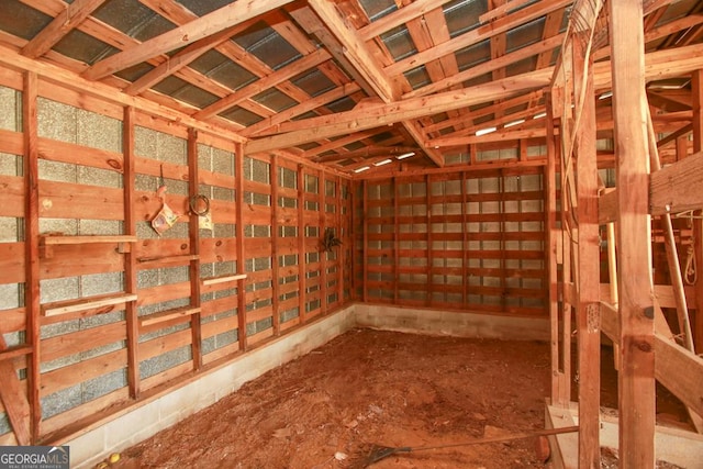 view of storage room