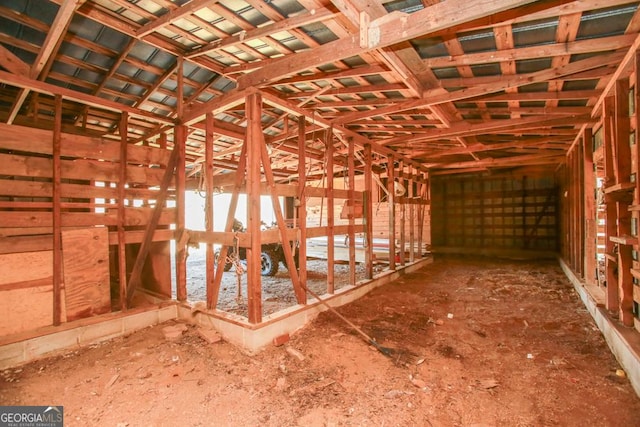 view of horse barn