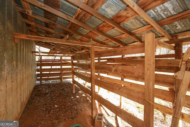 view of horse barn