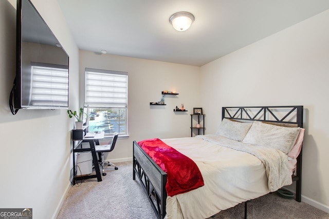 bedroom with carpet flooring