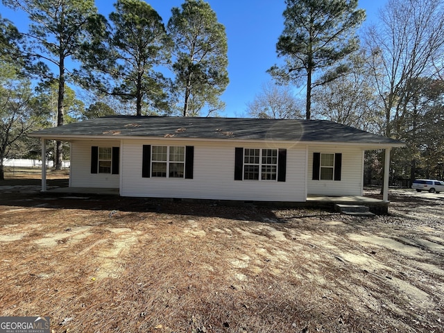 view of rear view of house