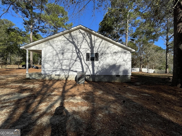 view of side of home