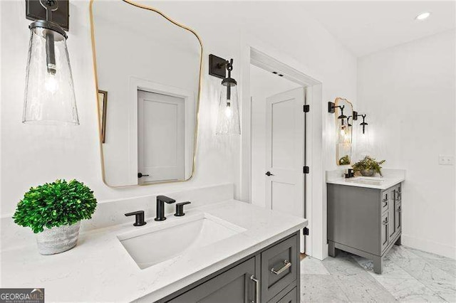 bathroom with vanity