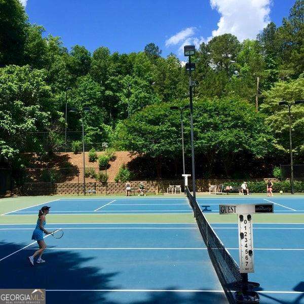 view of tennis court