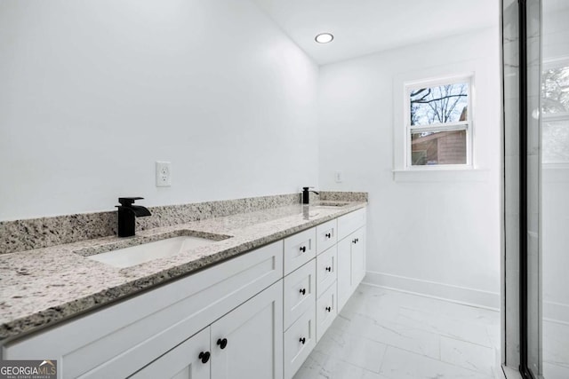 bathroom featuring vanity