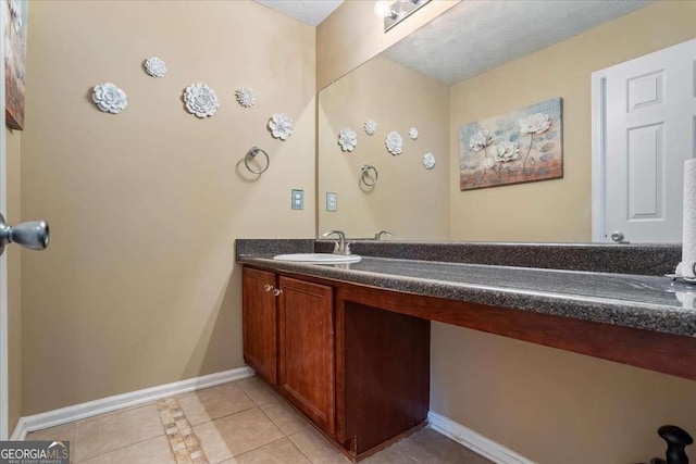 bathroom featuring vanity and tile patterned floors