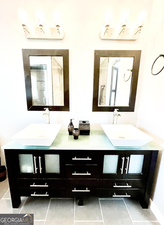 bathroom with vanity