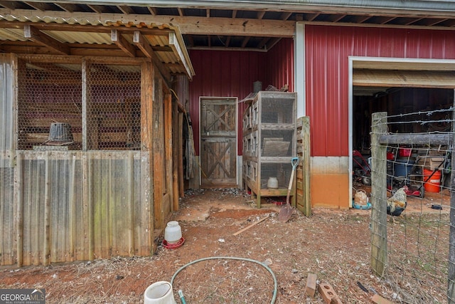 view of horse barn