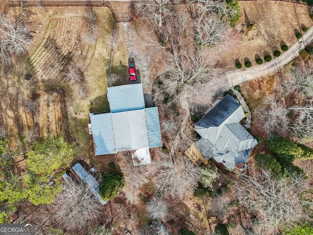 bird's eye view with a mountain view