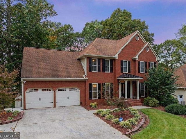 view of front of house featuring a garage