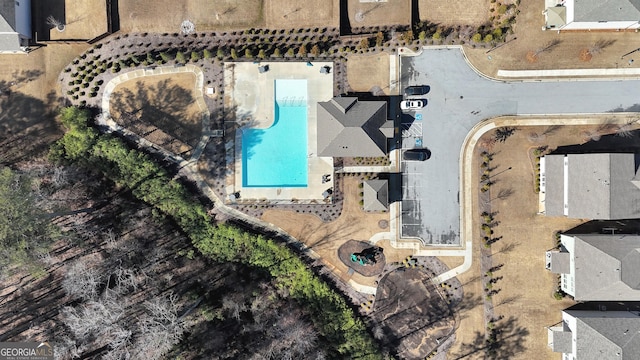 720 Lanarck Way, Peachtree City, GA 30269 - aerial view of property and surrounding area with a pool