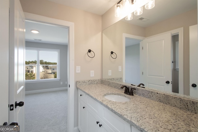 bathroom with vanity