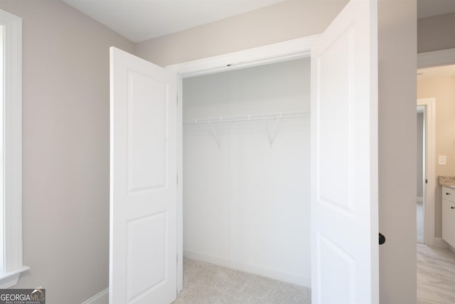 view of closet