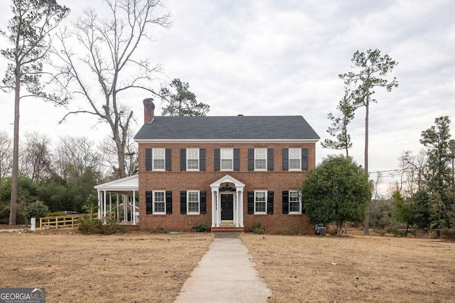 view of colonial inspired home