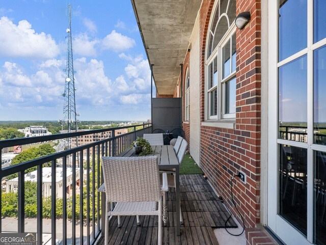 view of balcony