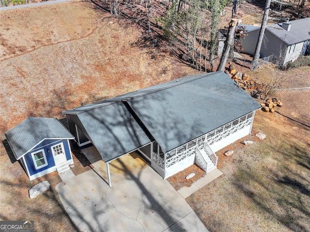 birds eye view of property