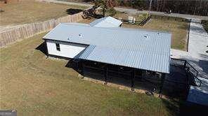 view of storm shelter