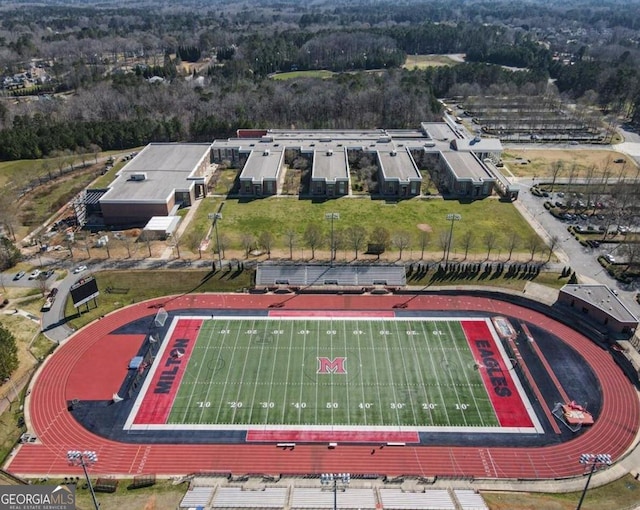 birds eye view of property