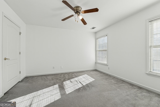 unfurnished bedroom with multiple windows and light carpet