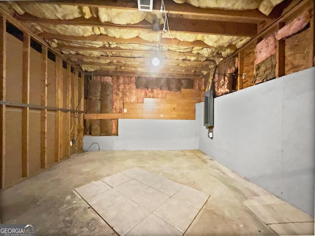 view of basement