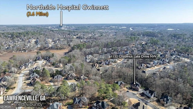 birds eye view of property