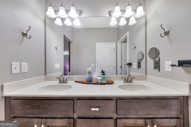 bathroom with vanity