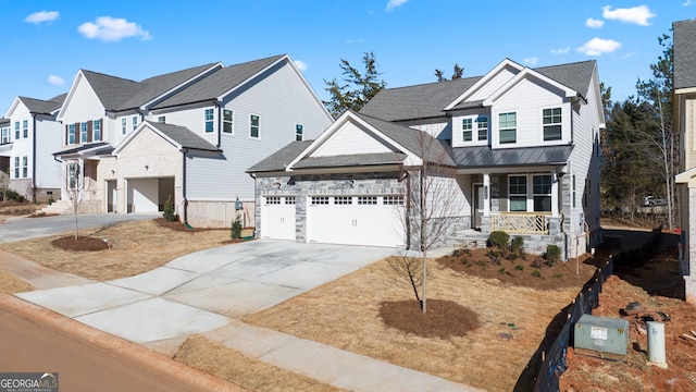 view of front of property with covered porch