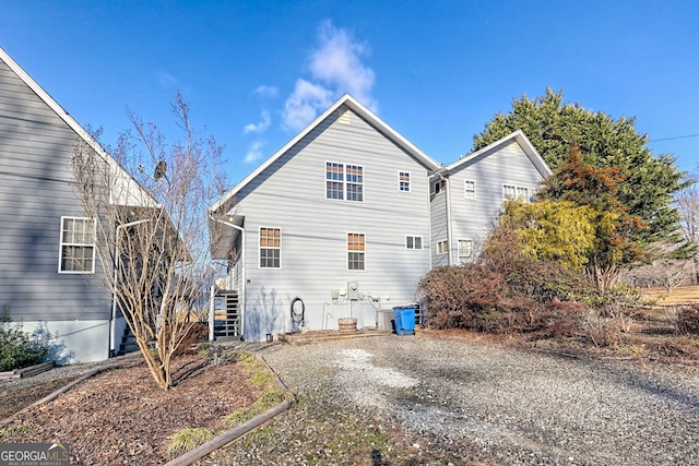 view of rear view of property