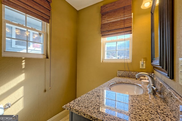 bathroom featuring vanity