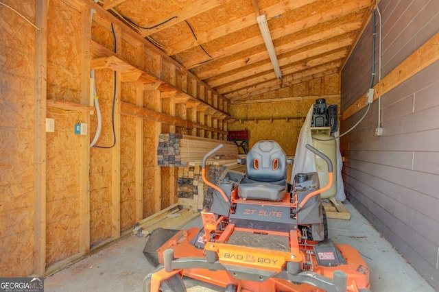 storage area featuring a garage