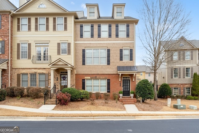 multi unit property with brick siding