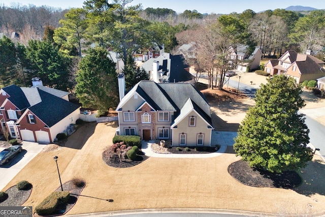 birds eye view of property