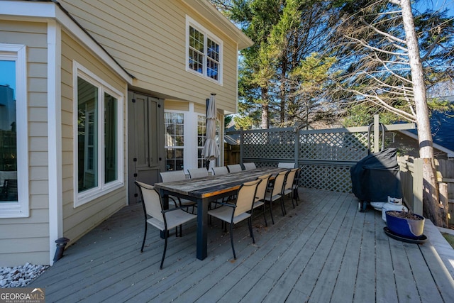 view of wooden terrace